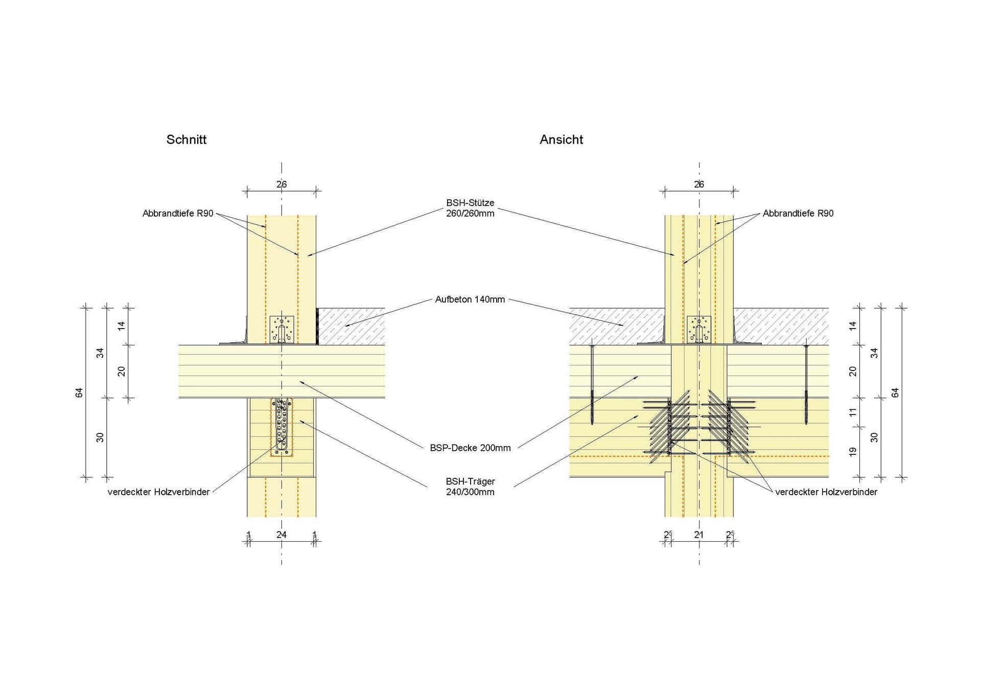 Verdeckte Holzverbinder