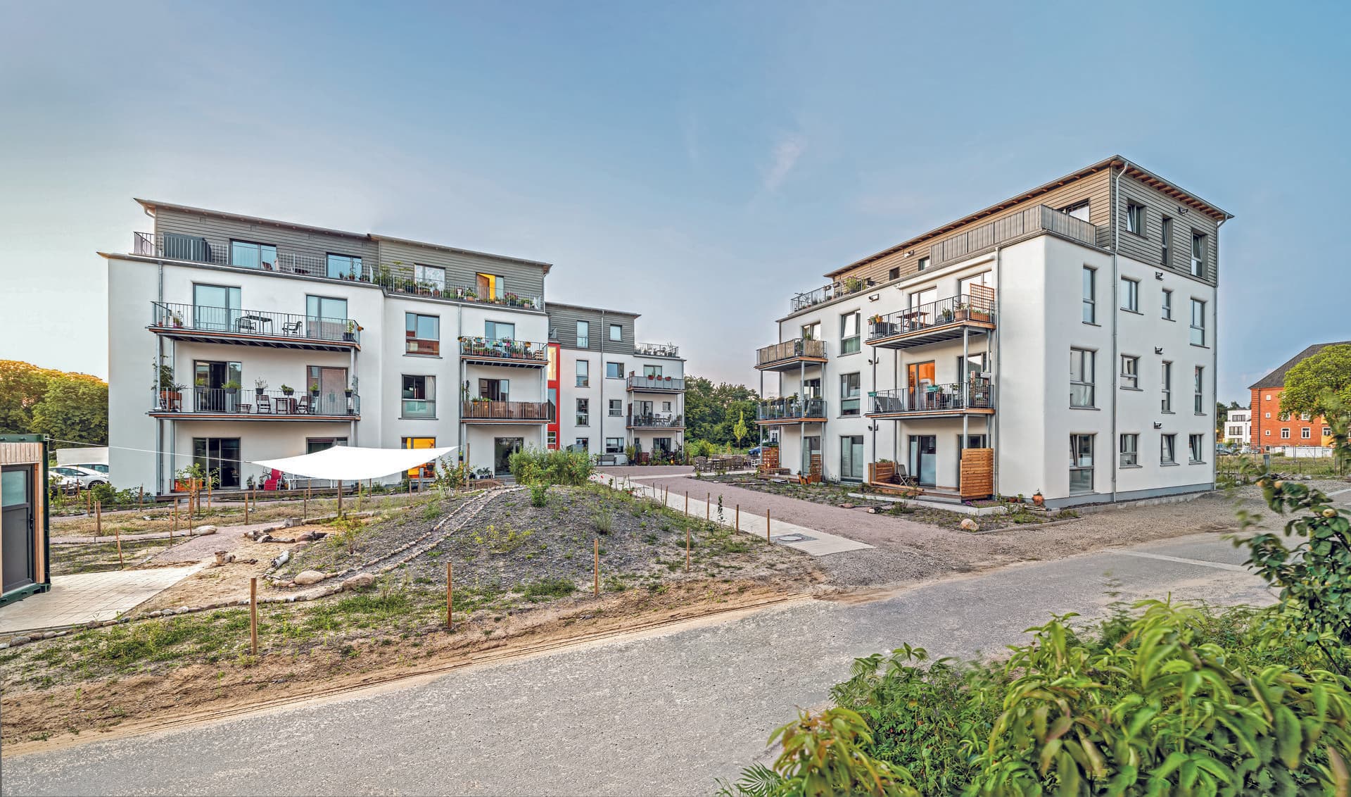 Die Wohnanlage querbeet in Lüneburg (© Thorsten Scherz)