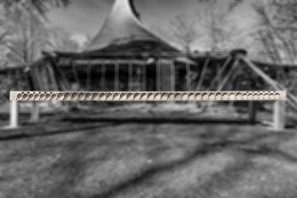 Betonbalken mit den Abmessungen 825 x 160 x 6.000 mm (entsprechend B x H x L). Gleiche Leistungsfähigkeit im Vergleich mit einer konventionellen Lösung bei einer um rund 15 % reduzierten Bauteildicke und einem um mehr als 50 % reduzierten Eigengewicht (Quelle: Institut für Leichtbau Entwerfen und Konstruieren, Stuttgart)